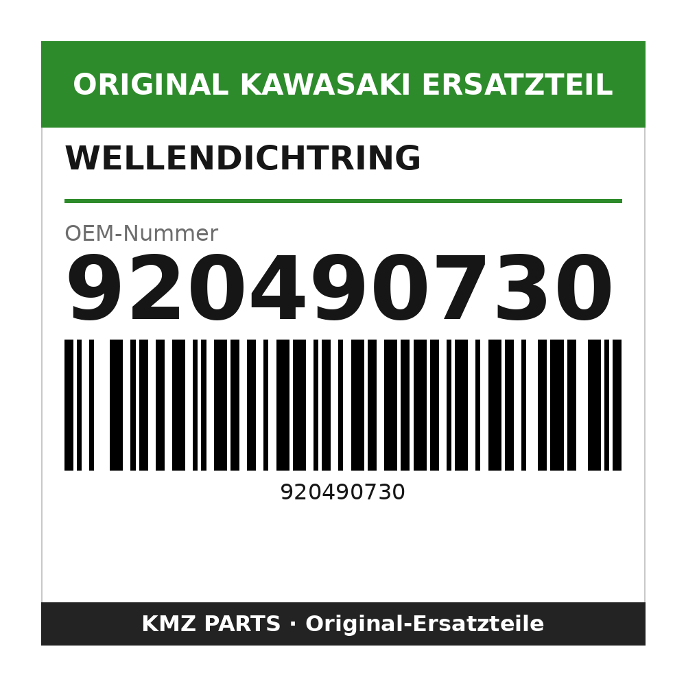 Kawasaki Wellendichtring 35x52x7 920490730