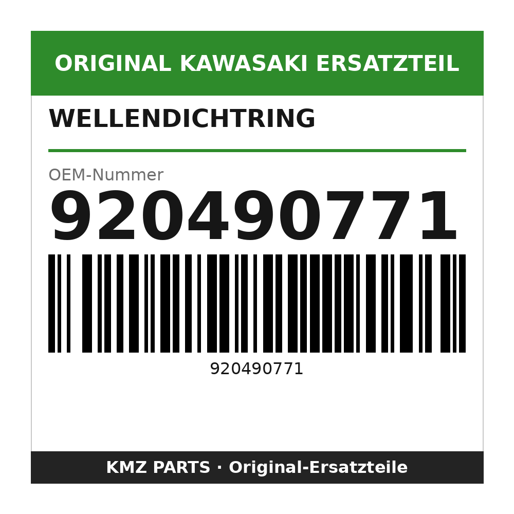 Kawasaki Wellendichtring 50x62x5 920490771