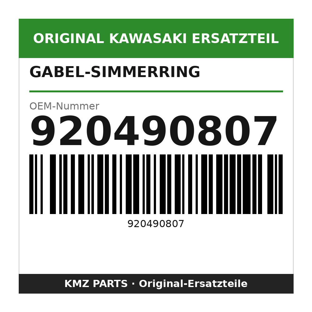 Kawasaki Gabel-Simmerring 920490807