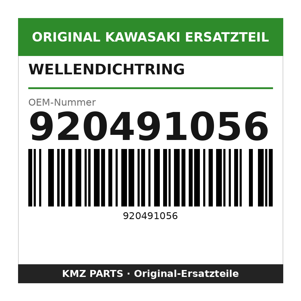 Kawasaki Wellendichtring 920491056
