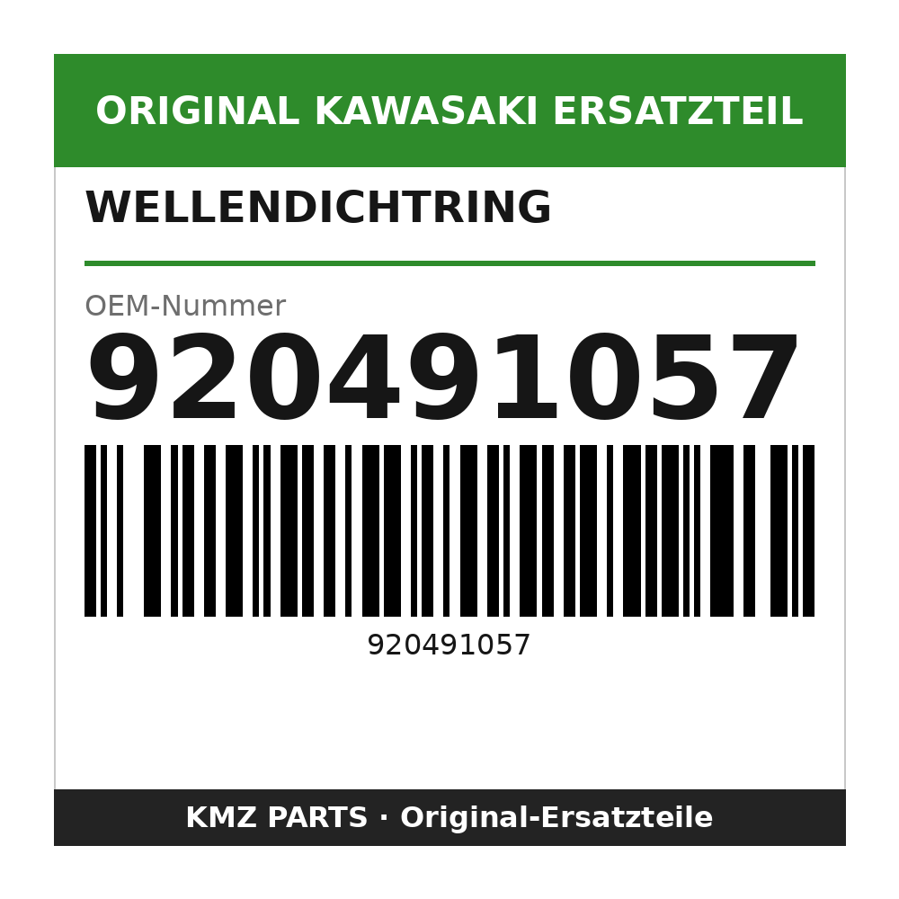 Kawasaki Wellendichtring 920491057