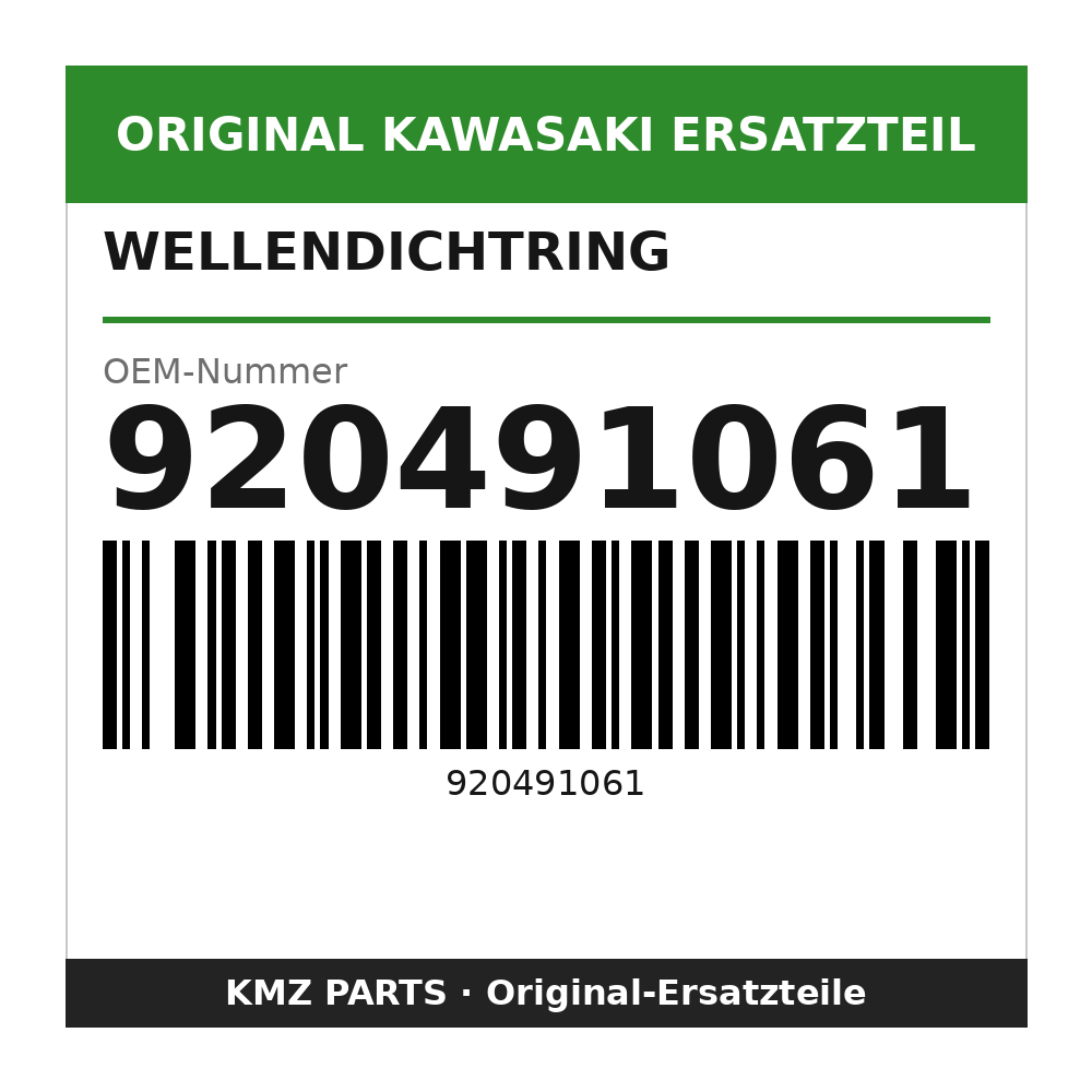 Kawasaki Wellendichtring 28x52x5 920491061