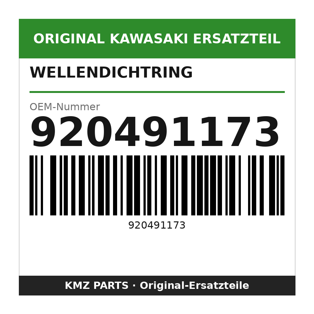 Kawasaki Wellendichtring 42x50x6 920491173