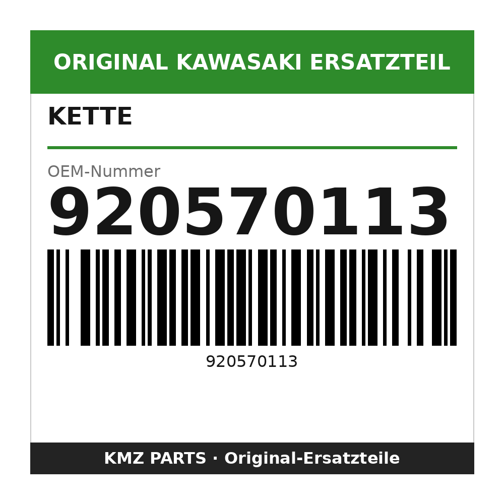 Kawasaki Kette DID 25H, 54LE 920570113
