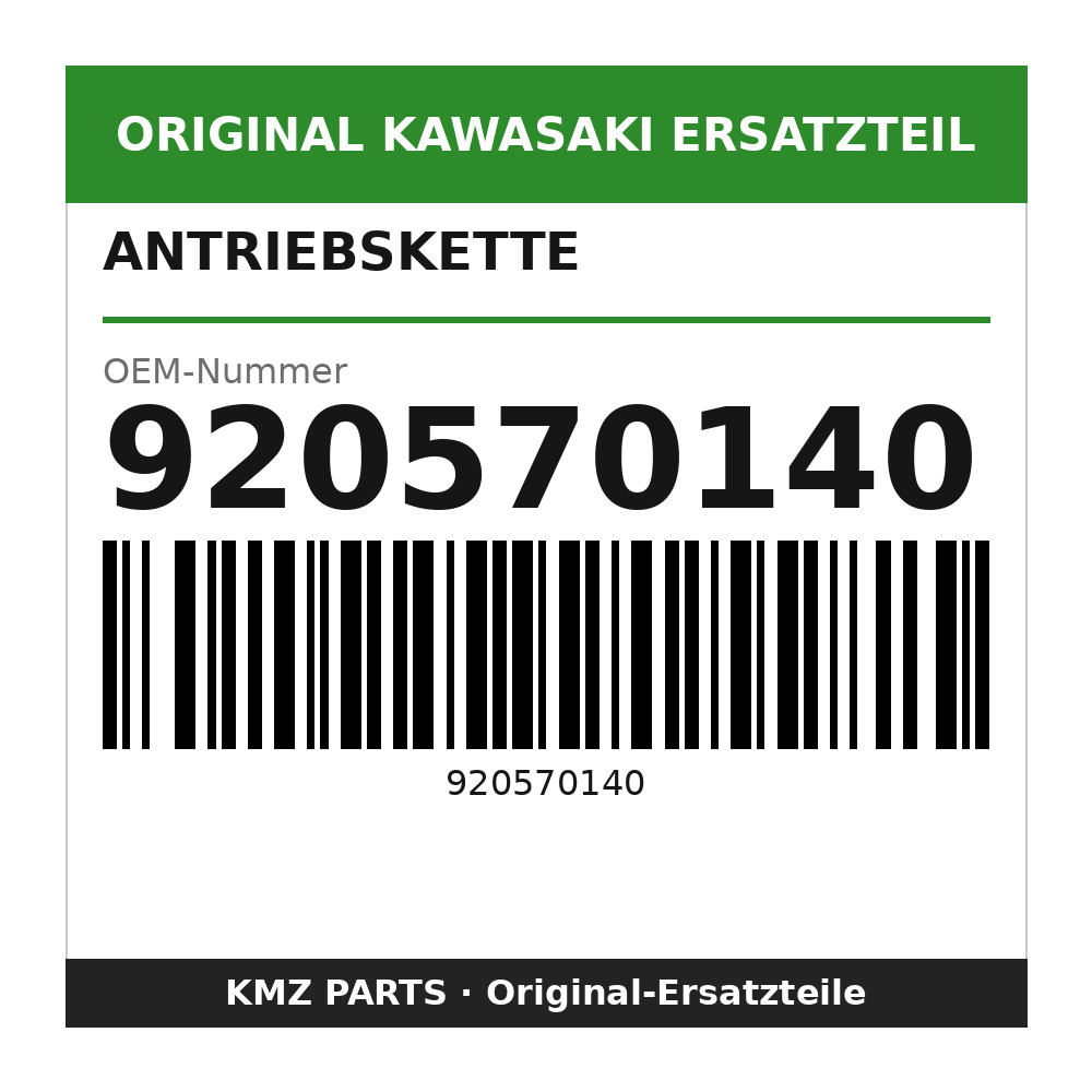 Kawasaki Antriebskette RK525MFOZ 110 Glieder 920570140