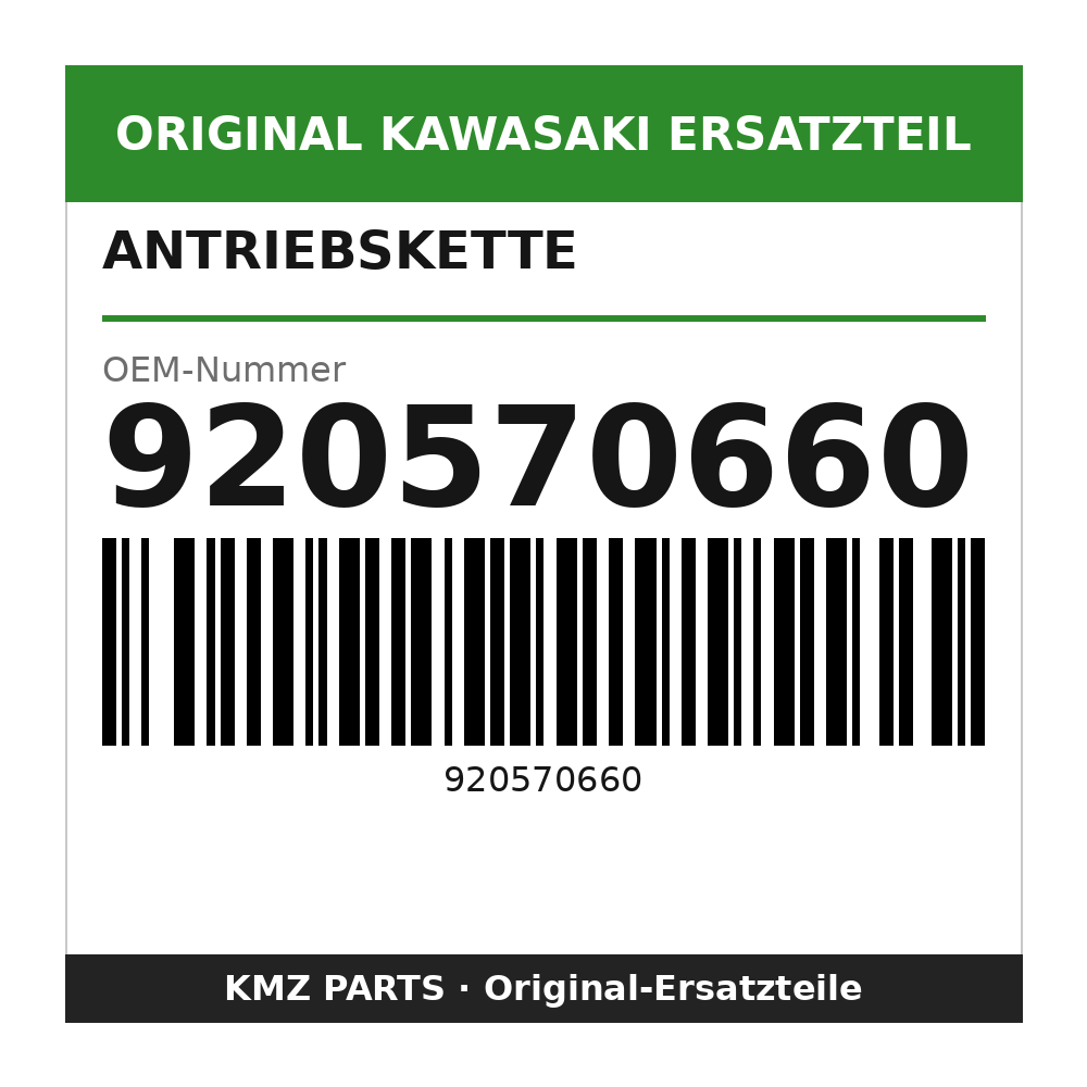 Kawasaki Antriebskette DID428H 124 Glieder 920570660