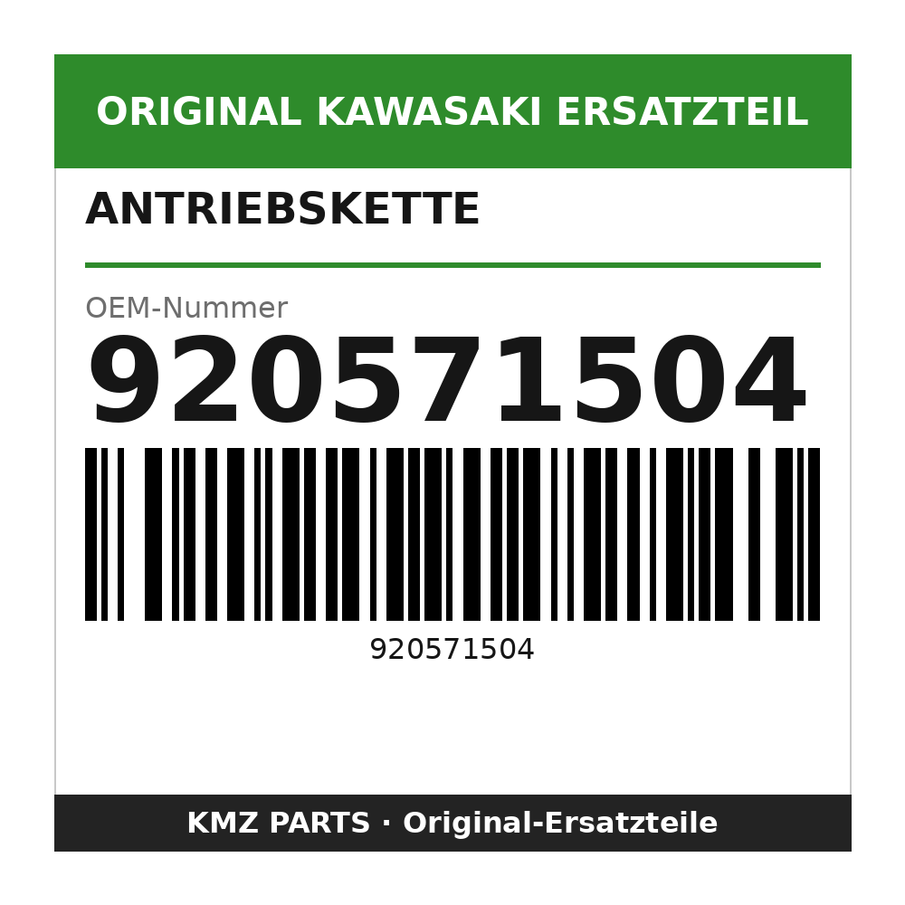 Kawasaki Antriebskette DID420BK 110 Glieder 920571504