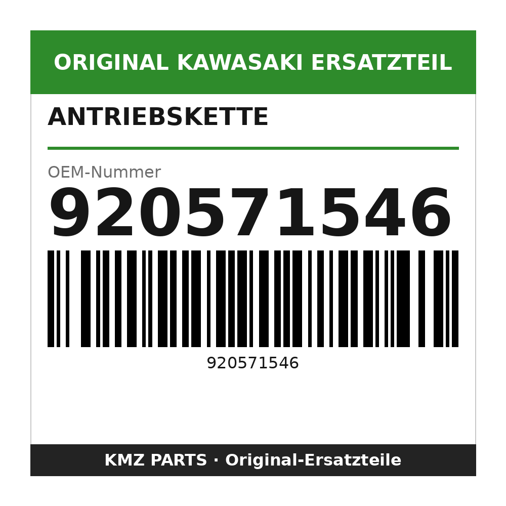 Kawasaki Antriebskette DID428HDSX124 920571546