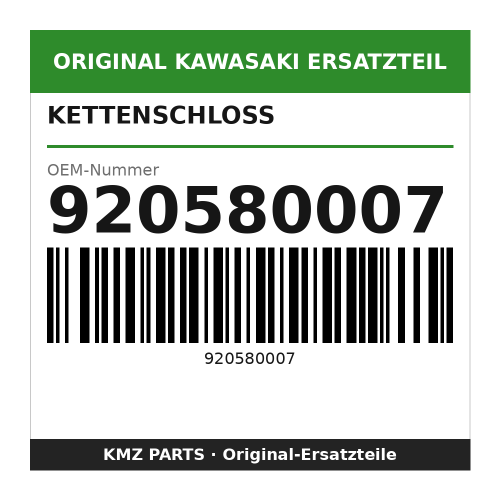 Kawasaki Kettenschloss 920580007