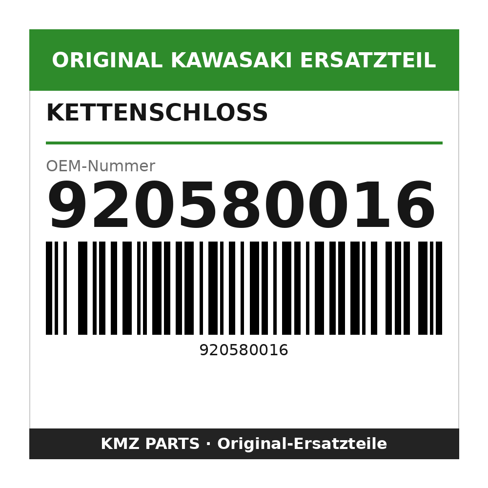 Kawasaki Kettenschloss 920580016