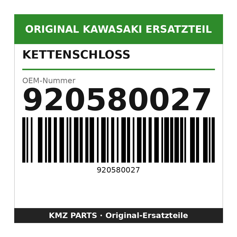 Kawasaki Kettenschloss 920580027