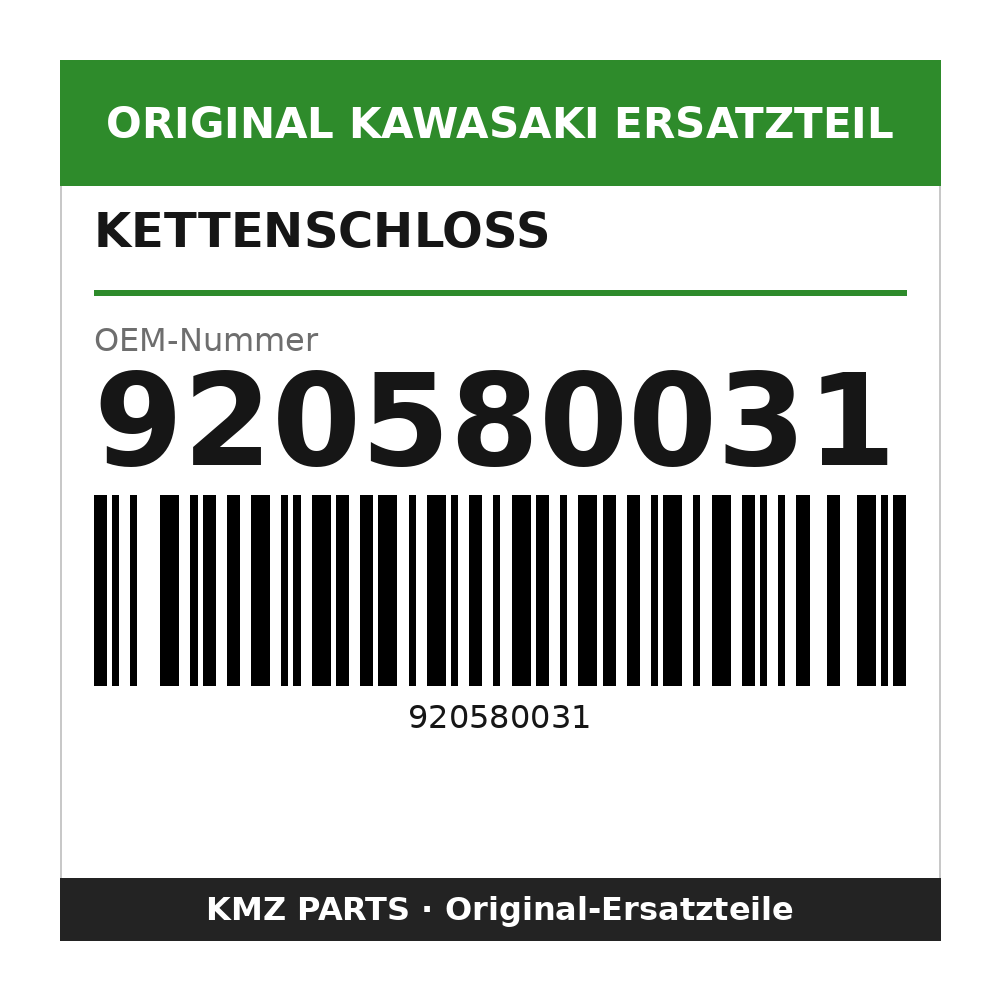 Kawasaki Kettenschloss 920580031
