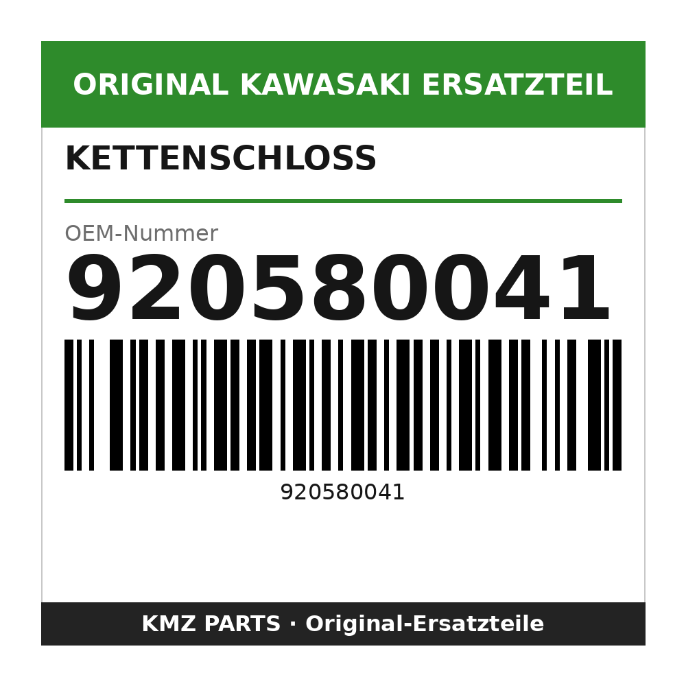 Kawasaki Kettenschloss 920580041
