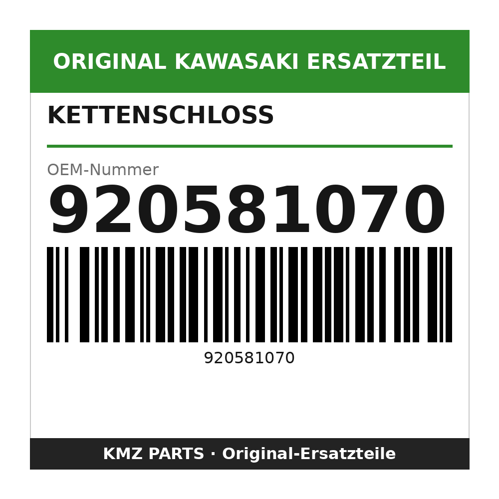 Kawasaki Kettenschloss 920581070