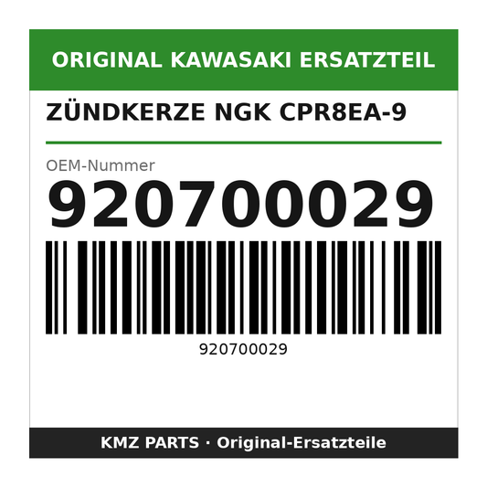 Kawasaki Zündkerze NGK CPR8EA-9 920700029