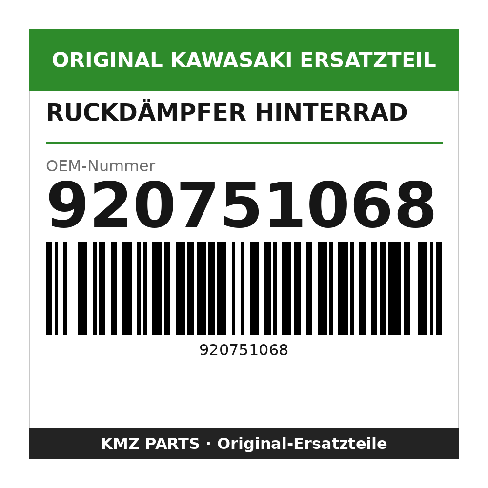 Kawasaki Ruckdämpfer Hinterrad 920751068