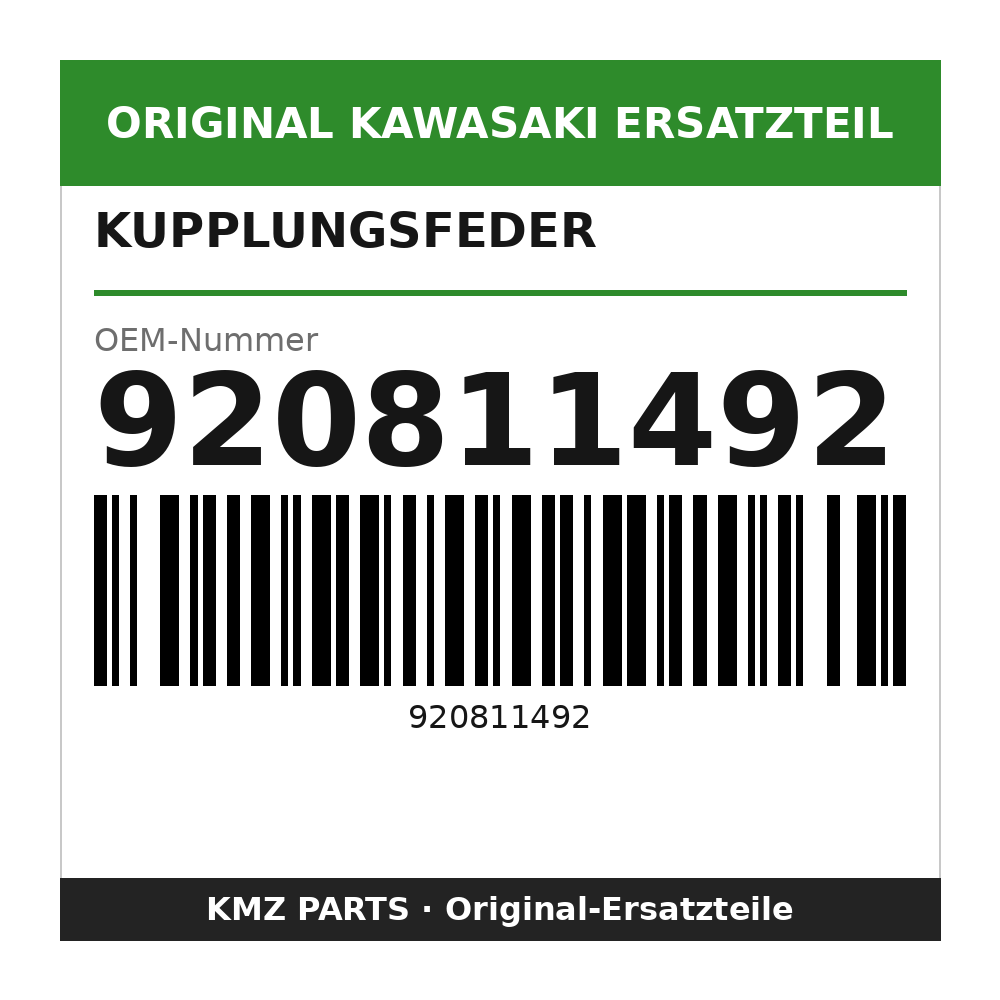 Kawasaki Kupplungsfeder 920811492