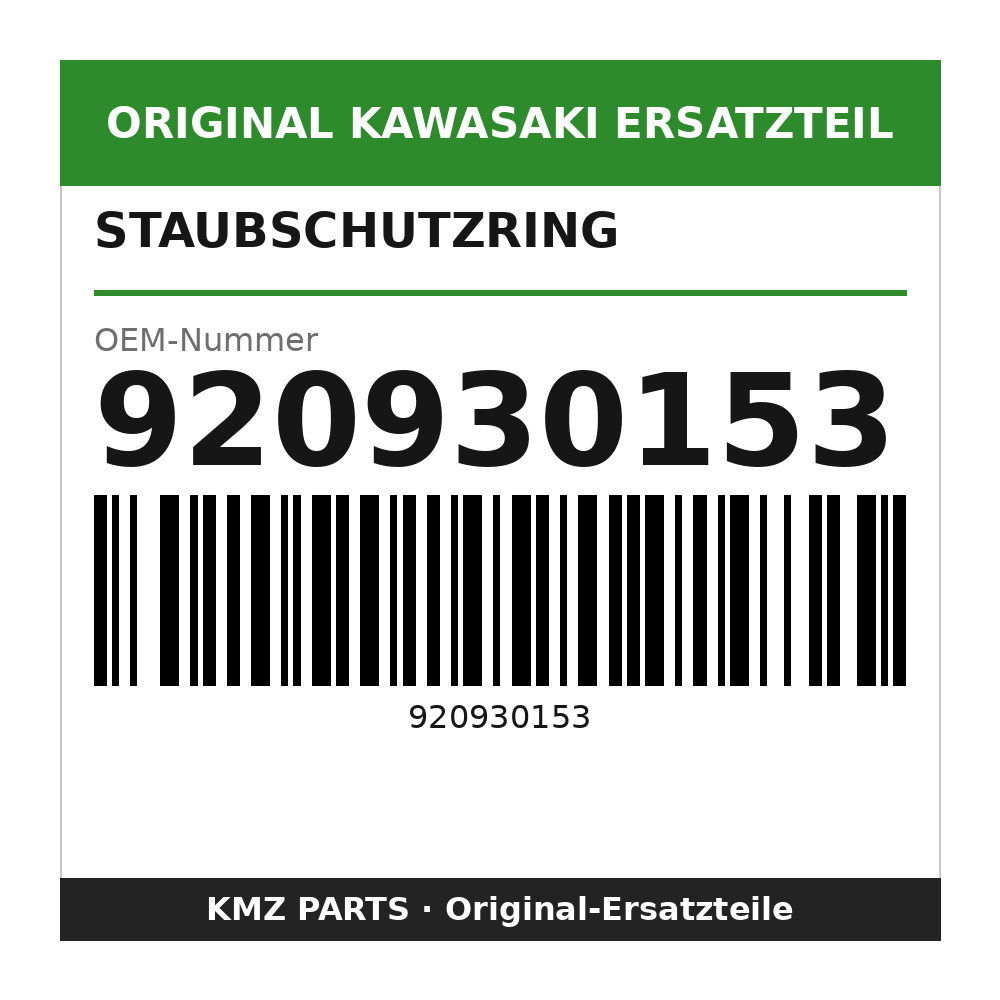 Kawasaki Staubschutzring 920930153