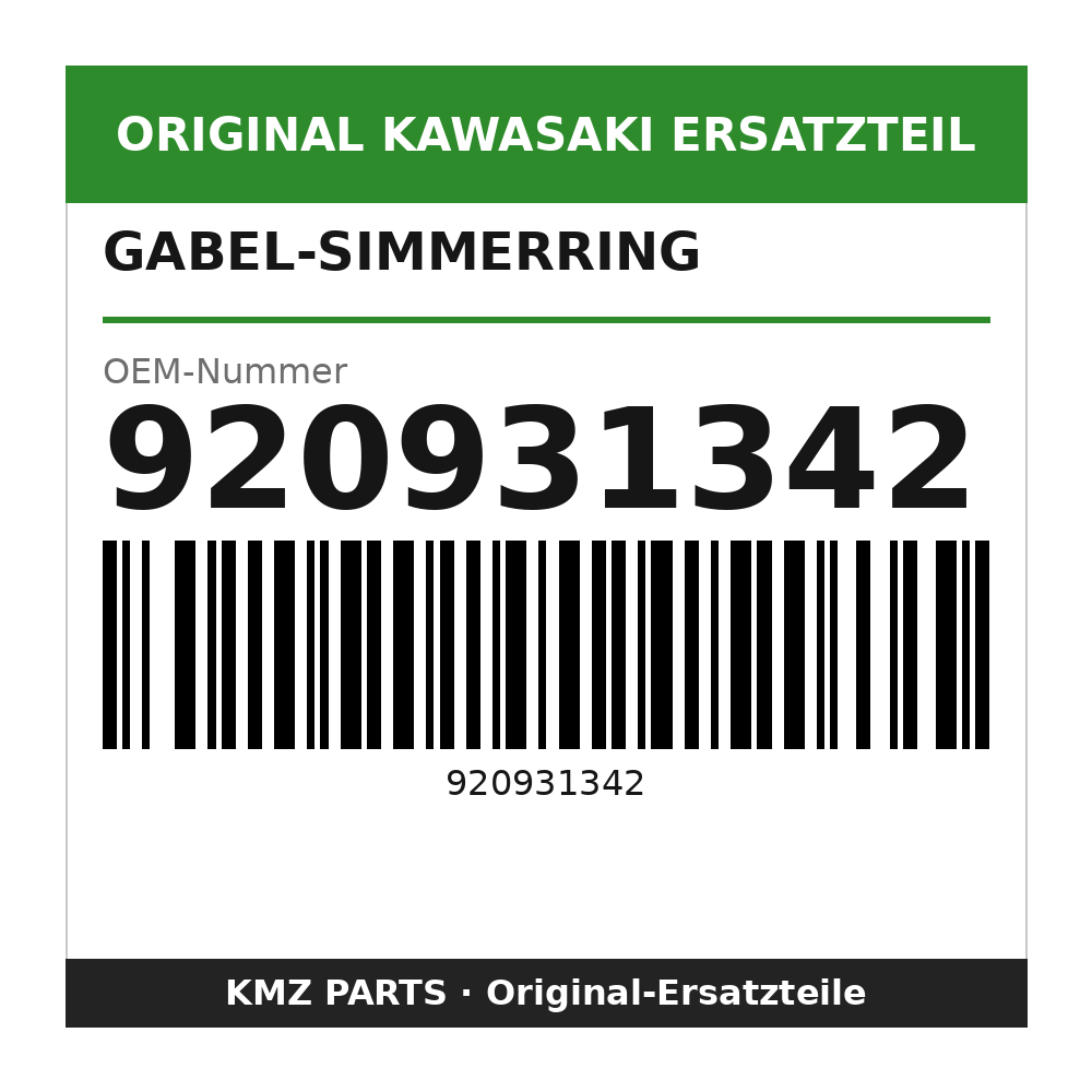 Kawasaki Gabel-Simmerring 920931342