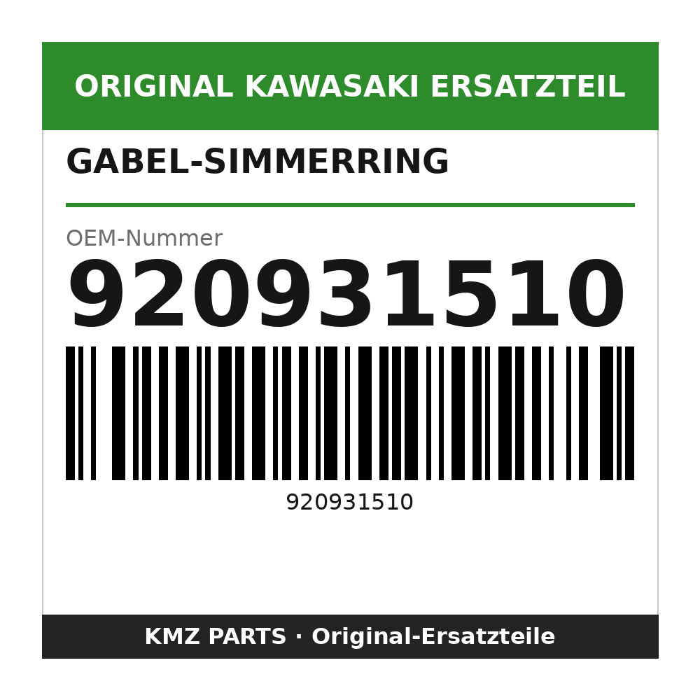 Kawasaki Gabel-Simmerring 920931510