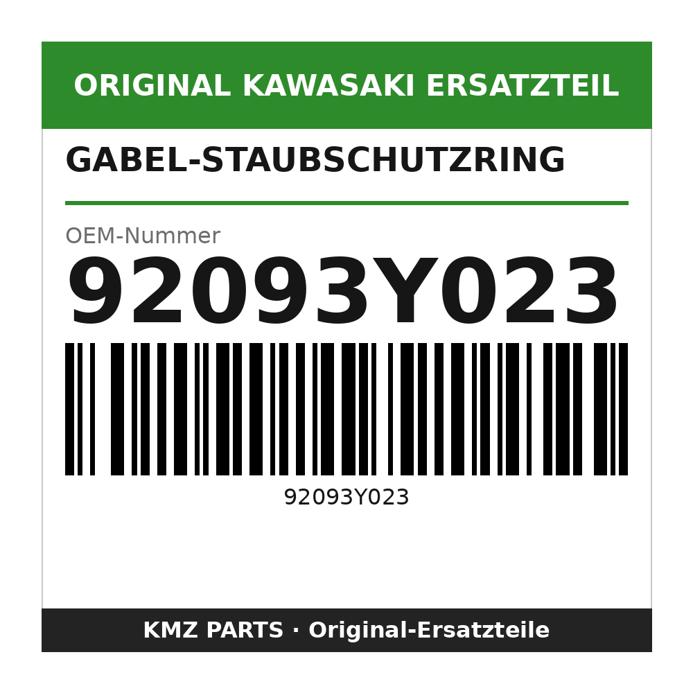 Kawasaki Gabel-Staubschutzring 92093Y023