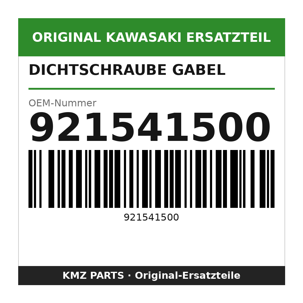 Kawasaki Dichtschraube Gabel 921541500