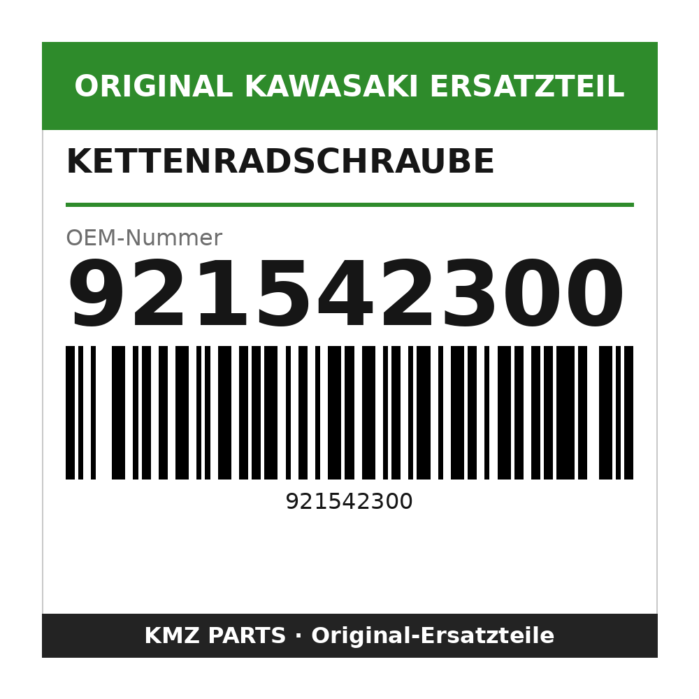 Kawasaki Kettenradschraube 921542300