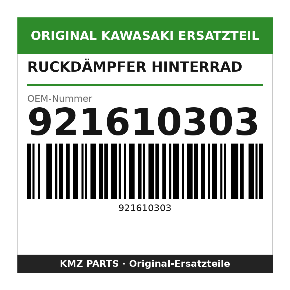 Kawasaki Ruckdämpfer Hinterrad 921610303