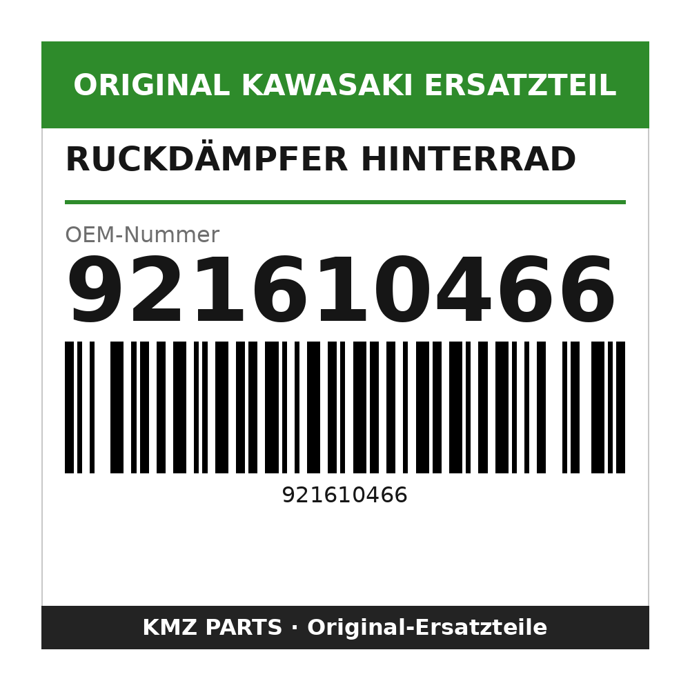 Kawasaki Ruckdämpfer Hinterrad 921610466