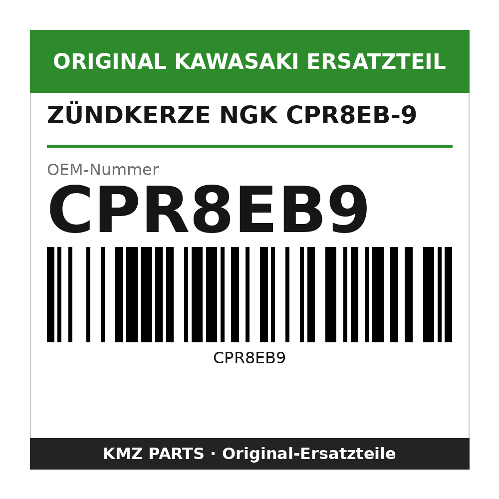 Kawasaki Zündkerze NGK CPR8EB-9 CPR8EB9