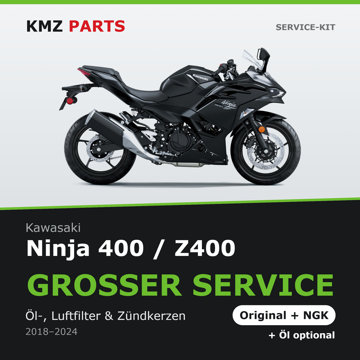 Kawasaki Ninja 400 / Z400 Service-Kit – Großer Service