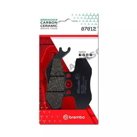 Bremsbeläge Bremsbelagsatz Brembo 07012CC Carbon Ceramic (2 St.)