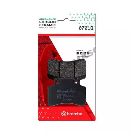 Bremsbeläge Bremsbelagsatz Brembo (2 Stück) 07018CC Carbon Ceramic