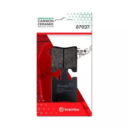 Bremsbeläge Bremsbelagsatz Brembo (2 Stück) 07037CC Carbon Ceramic