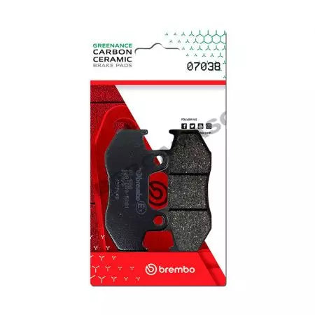 Bremsbeläge Bremsbelagsatz Brembo (2 Stück) 07038CC