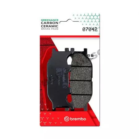 Bremsbeläge Bremsbelagsatz Brembo (2 Stück) 07042CC Carbon Ceramic