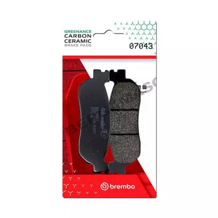 Bremsbeläge Bremsbelagsatz Brembo (2 Stück) 07043CC Carbon Ceramic
