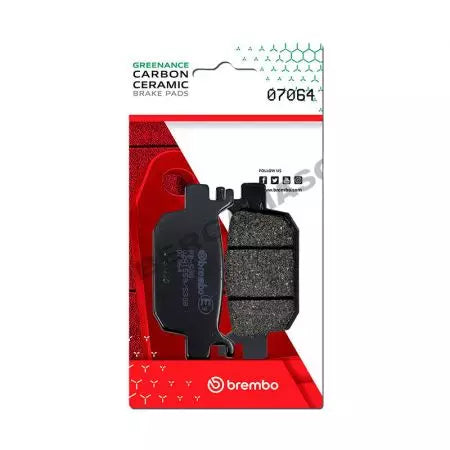 Bremsbeläge Bremsbelagsatz Brembo (2 Stück) 07064CC Carbon Ceramic