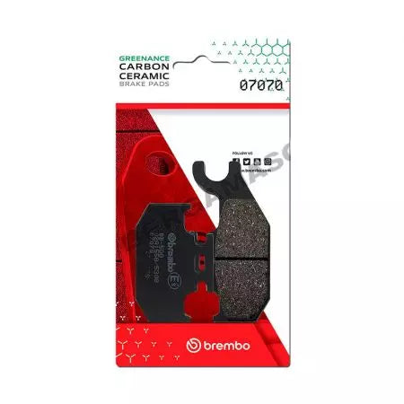 Bremsbeläge Bremsbelagsatz Brembo (2 Stück) 07070CC Carbon Ceramic