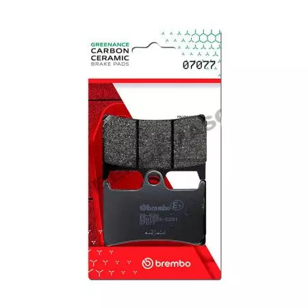 Bremsbeläge Bremsbelagsatz Brembo (2 Stück) 07077CC Carbon Ceramic