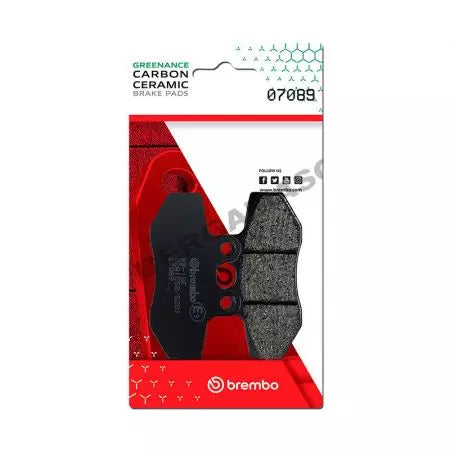 Bremsbeläge Bremsbelagsatz Brembo (2 Stück) 07089CC Carbon Ceramic