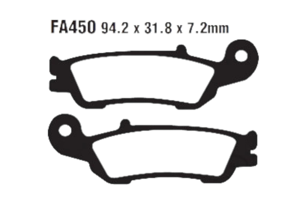 Bremsklötze Bremsbeläge EBC EPFA 450 HH 1x Satz (2 Stück)