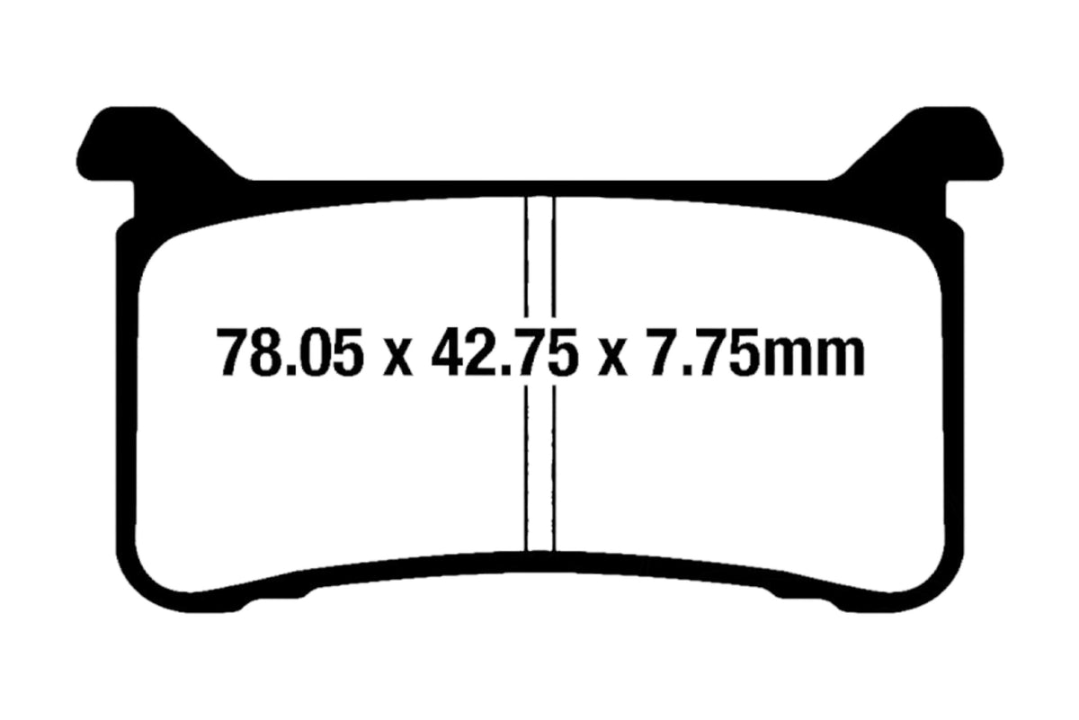 Bremsklötze Bremsbeläge EBC EPFA 700 HH 1x Satz (2 Stück)