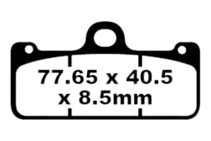 Bremsklötze Bremsbeläge EBC EPFA 218 HH 1x Satz (2 Stück)