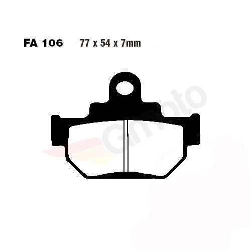 Bremsklötze Bremsbeläge EBC FA 106 V
