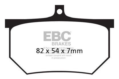 Bremsbeläge EBC FA 107/2A (2 Stk.)