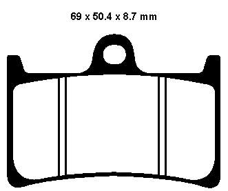 Bremsklötze Bremsbeläge EBC FA 252 1x Satz (2 Stück)