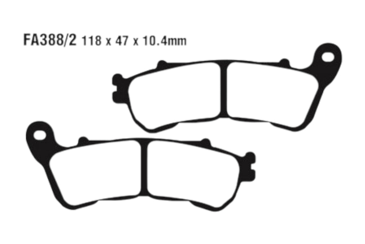 Bremsklötze Bremsbeläge EBC FA 388/2 HH 1x Satz (2 Stück)