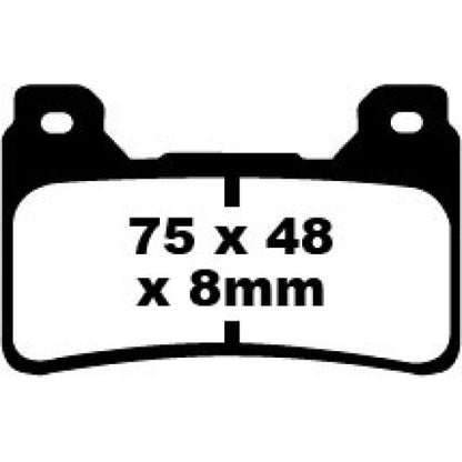 Bremsklötze Bremsbeläge EBC FA 390 HH 1x Satz (2 Stück)