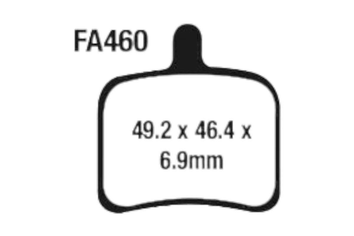 Bremsklötze Bremsbeläge EBC FA 460 HH 1x Satz (2 Stück)